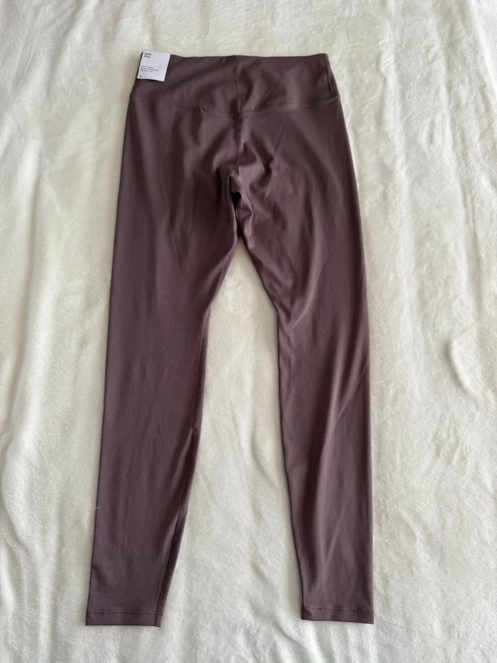 Nike One Dri-FIT Mid Rise Full Length Leggings Mauve Women's M NWT
